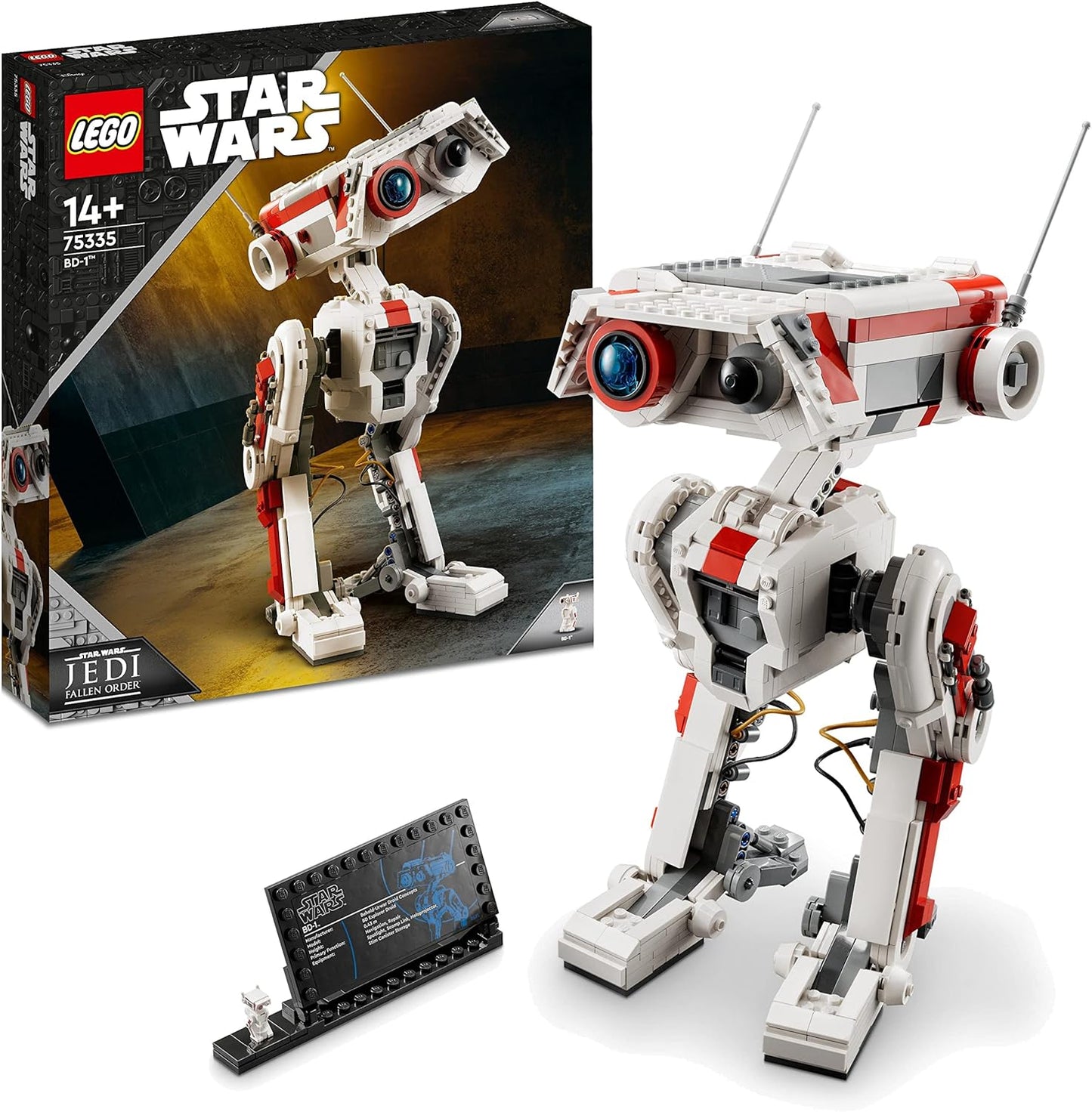 LEGO 75335 Star Wars BD-1 Modellbyggsats med Droid Figur från TV-spelet Jedi: Fallen Order, Rumsdekoration, Presentidé, från 14 år