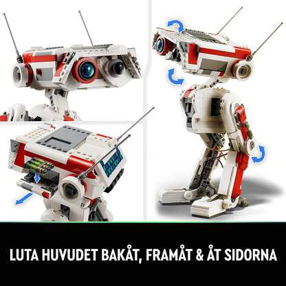 LEGO 75335 Star Wars BD-1 Modellbyggsats med Droid Figur från TV-spelet Jedi: Fallen Order, Rumsdekoration, Presentidé, från 14 år