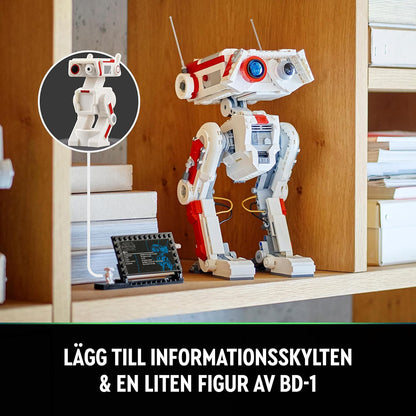 LEGO 75335 Star Wars BD-1 Modellbyggsats med Droid Figur från TV-spelet Jedi: Fallen Order, Rumsdekoration, Presentidé, från 14 år